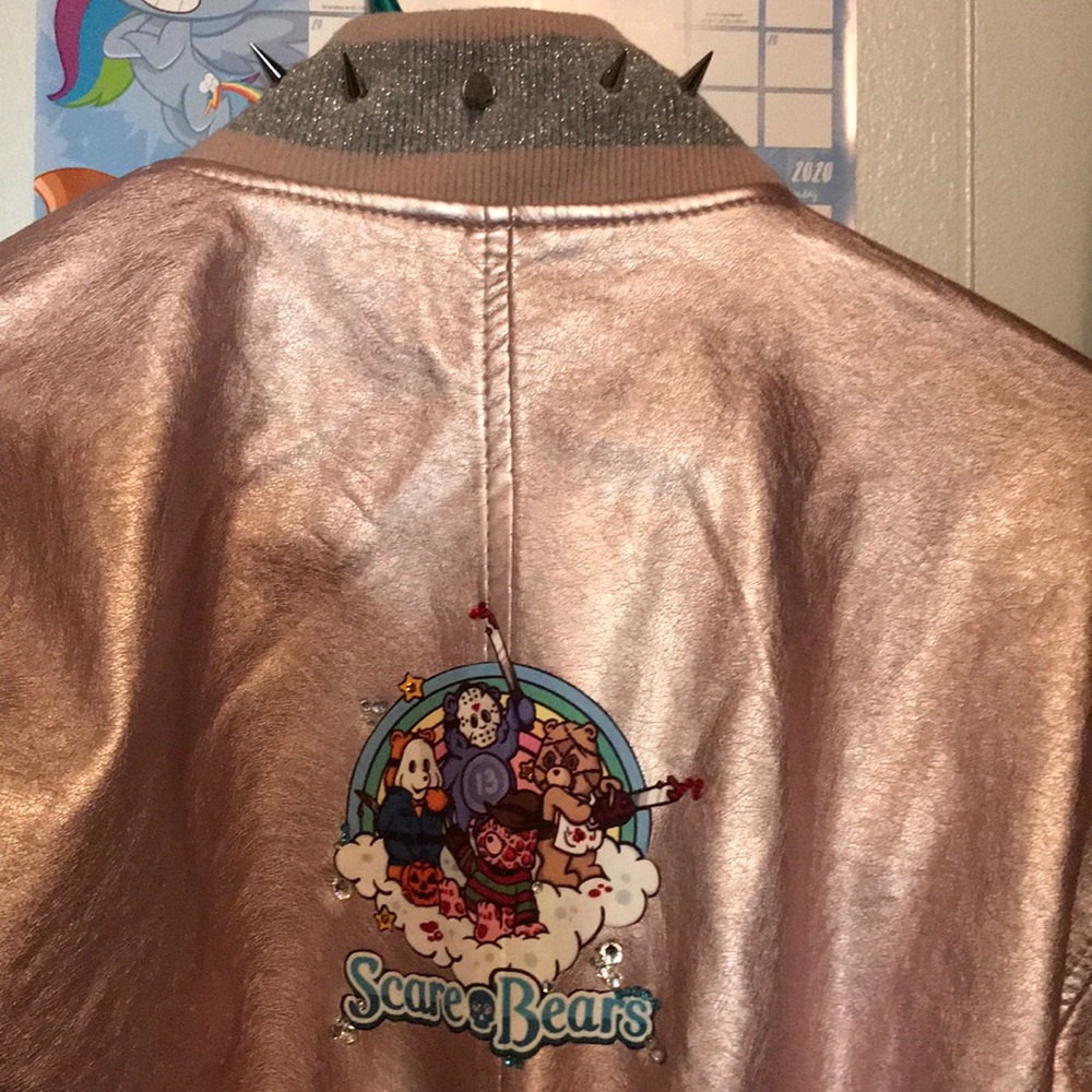 Spiked out Care Bears track jacket 🍭🔪💖